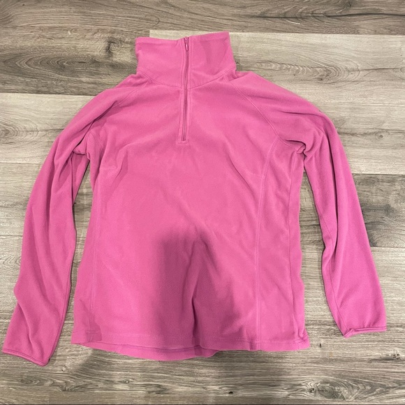Columbia Pink Fleece Pullover Sweatshirt Size XL - Picture 4 of 7